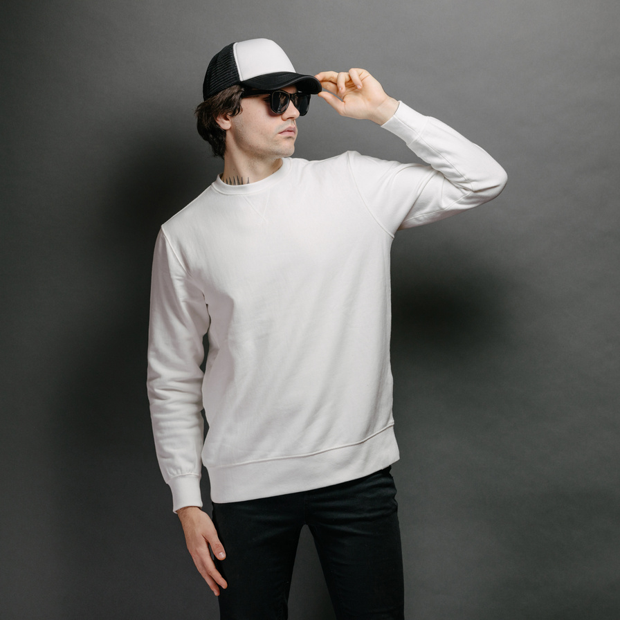 Man in White Long-Sleeve Shirt